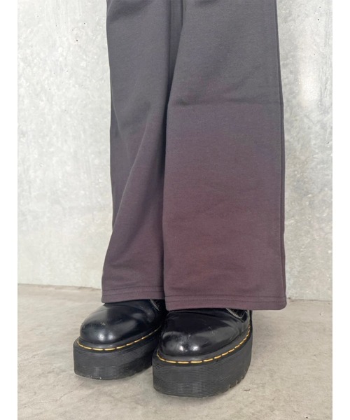 EGOIST（エゴイスト）の「ロゴ刺繍加工風スウェットパンツ（スウェットパンツ・レディース・パープル/カーキ/ブラック・FREE）」の9枚目の写真