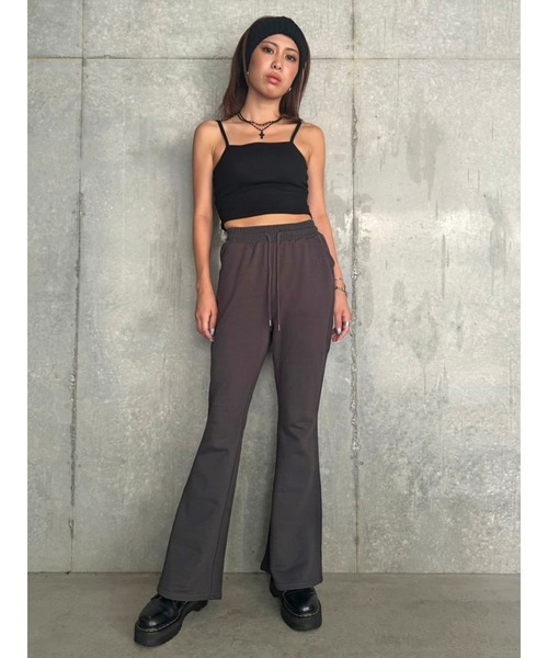 EGOIST（エゴイスト）の「ロゴ刺繍加工風スウェットパンツ（スウェットパンツ・レディース・パープル/カーキ/ブラック・FREE）」の11枚目の写真