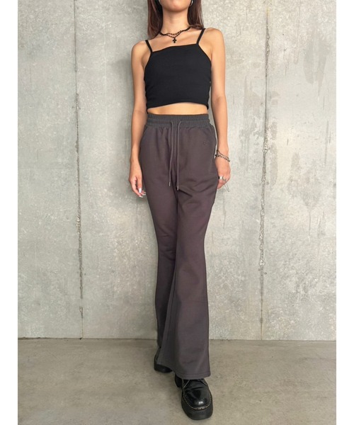 EGOIST（エゴイスト）の「ロゴ刺繍加工風スウェットパンツ（スウェットパンツ・レディース・パープル/カーキ/ブラック・FREE）」の12枚目の写真