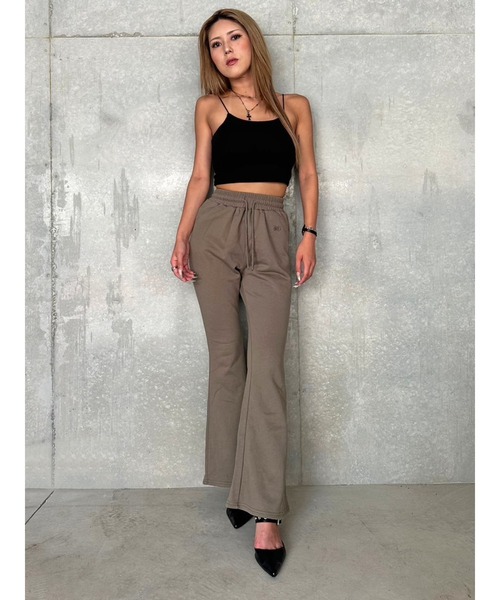 EGOIST（エゴイスト）の「ロゴ刺繍加工風スウェットパンツ（スウェットパンツ・レディース・パープル/カーキ/ブラック・FREE）」の21枚目の写真