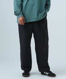 【ストレッチ・シワ軽減】2タックツイルワイドパンツ