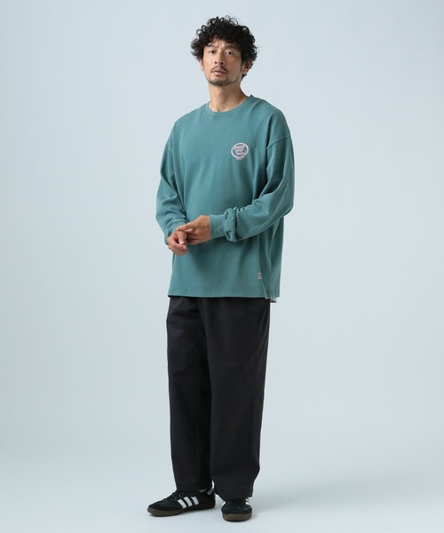 BAYFLOW（ベイフロー）の「【ストレッチ・シワ軽減】2タックツイルワイドパンツ（その他パンツ・メンズ・チャコールグレー/ベージュ・LARGE/MEDIUM）」の3枚目の写真