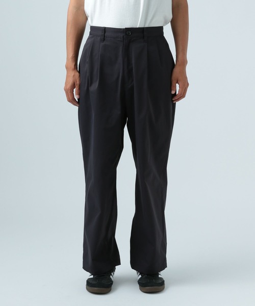 BAYFLOW（ベイフロー）の「【ストレッチ・シワ軽減】2タックツイルワイドパンツ（その他パンツ・メンズ・チャコールグレー/ベージュ・LARGE/MEDIUM）」の5枚目の写真