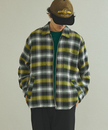 417 EDIFICE | TWEED チェックジップシャツ(シャツ/ブラウス)