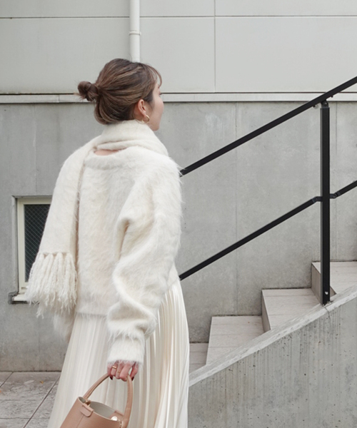 Noble（ノーブル）の「アルパカ混シャギービッグマフラー（マフラー