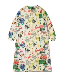 アニマル/カオス ノーカラーシャツワンピース