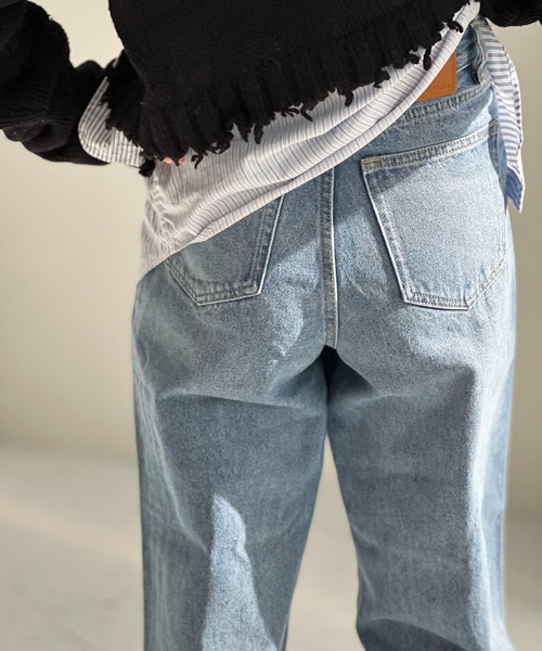 chuclla（チュクラ）の「加工デニムパンツ（デニムパンツ・レディース・ブルー・L）」の8枚目の写真