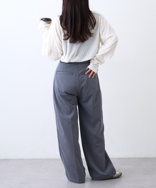 CIAOPANIC TYPY(チャオパニックティピー)の「起毛レースシャーリングトップス(Tシャツ/カットソー・レディース・ベージュ/ブラック/オフホワイト・ONE SIZE)」の10枚目の写真
