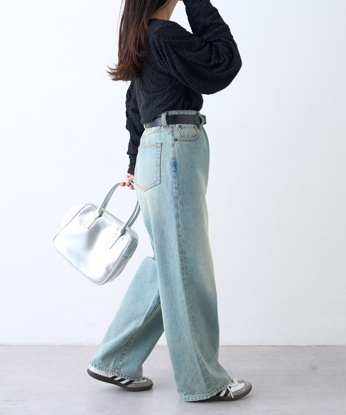 CIAOPANIC TYPY(チャオパニックティピー)の「起毛レースシャーリングトップス(Tシャツ/カットソー・レディース・ベージュ/ブラック/オフホワイト・ONE SIZE)」の19枚目の写真