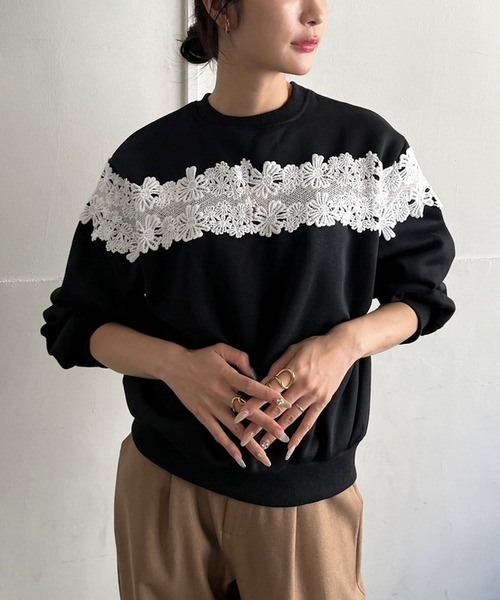 melt the lady  mmコードクロップドスウェット セール】Halfzip Raglan Sweat / ハーフジップラグラン