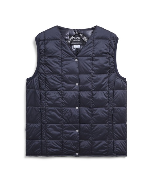 TAION(タイオン)の「【TAION(タイオン)】〈ウィメンズ〉ベーシック Vネックボタン インナーダウンベスト(ダウンベスト・レディース・チョコ/ネイビー系6/カーキ/サンドベージュ/オフホワイト/レモンイエロー/オレンジ/オリーブ/グレー/ライトグレー/ラベンダー/ダークネイビー/モカ/ベージュ/ダークオリーブ/チャコールグレー/ブラック/ダークグリーン/ミント/ダークグリーン系/ネイビー/チャコール/ケリーグリーン/レオパード/その他8/ベージュ系4/ベージュ系5/ブラック系その他3・XL/M/L/2XL/S)」の22枚目の写真