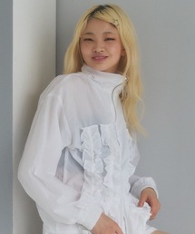 lilLilly | 2wayフリルナイロンブルゾン(ブルゾン)