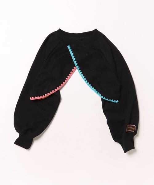 HOGAN RANCH WEAR（ホーガンランチウエア）の「刺繍ショートトップス（Tシャツ/カットソー・キッズ・ブラウン/オフホワイト/レッド/ブラック・M/S/LL/L）」の8枚目の写真