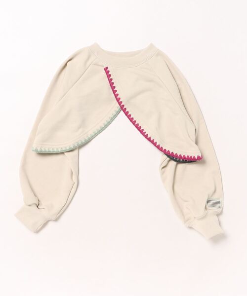 HOGAN RANCH WEAR（ホーガンランチウエア）の「刺繍ショートトップス（Tシャツ/カットソー・キッズ・ブラウン/オフホワイト/レッド/ブラック・M/S/LL/L）」の6枚目の写真