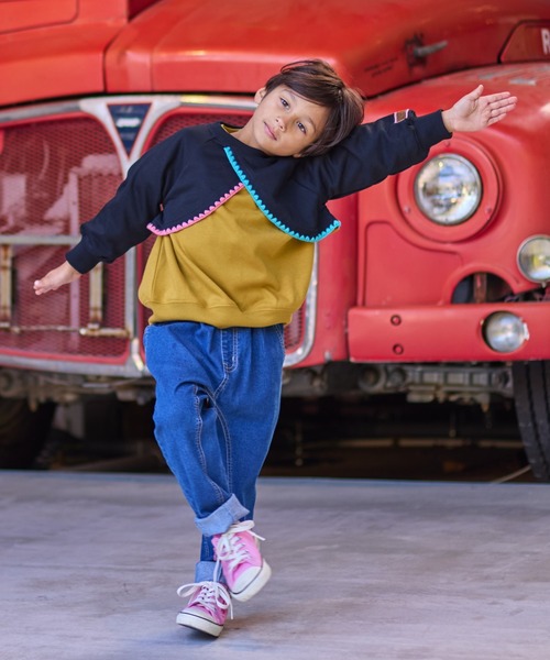 HOGAN RANCH WEAR（ホーガンランチウエア）の「刺繍ショートトップス（Tシャツ/カットソー・キッズ・ブラウン/オフホワイト/レッド/ブラック・M/S/LL/L）」の14枚目の写真