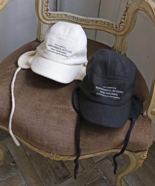 Crisp（クリスプ）の「フリースフライトキャップ（キャップ・レディース・アイボリー/ブラック・FREE）」の16枚目の写真