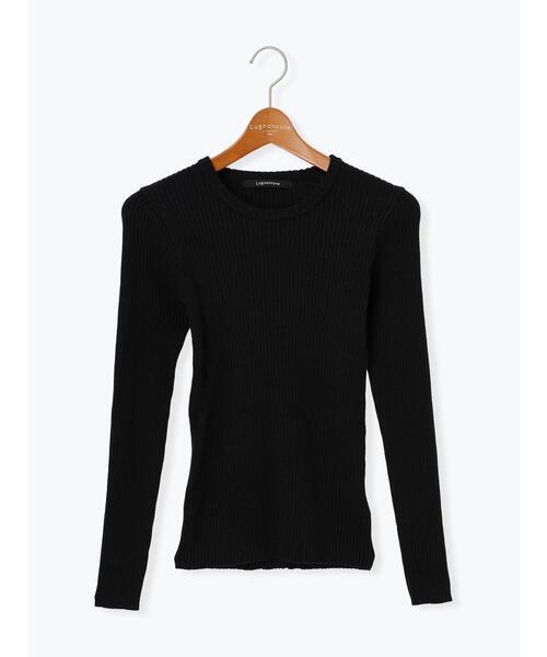 Lugnoncure（ルノンキュール）の「もちもちリブクルーネックニット（ニット/セーター・レディース・オフホワイト/ブラック/ホワイト・F）」の15枚目の写真