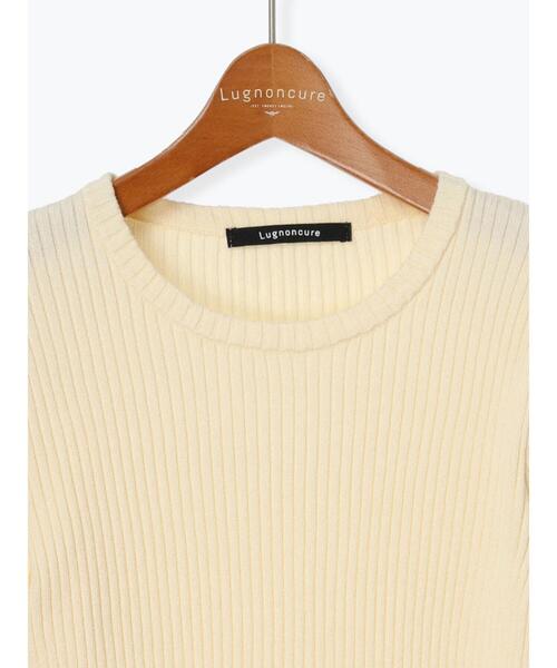 Lugnoncure（ルノンキュール）の「もちもちリブクルーネックニット（ニット/セーター・レディース・オフホワイト/ブラック/ホワイト・F）」の18枚目の写真