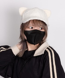 SVEC（シュベック）の「ネコ耳 フェイクファー ベースボールキャップ（キャップ・レディース）」