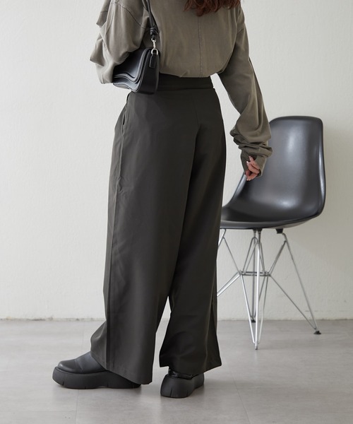 NUNIFE（ユニフィー）の「【UNISEX】ホック付パンツ（その他パンツ・レディース・スミクロ/ベージュ/グレー・FREE）」の16枚目の写真