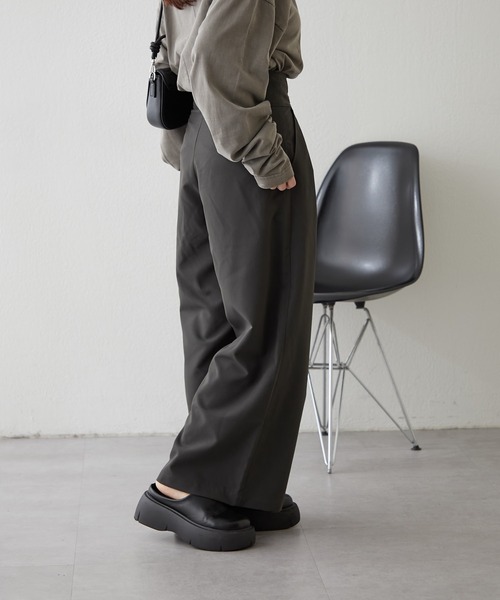 NUNIFE（ユニフィー）の「【UNISEX】ホック付パンツ（その他パンツ・レディース・スミクロ/ベージュ/グレー・FREE）」の18枚目の写真