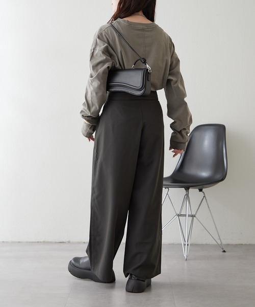 NUNIFE（ユニフィー）の「【UNISEX】ホック付パンツ（その他パンツ・レディース・スミクロ/ベージュ/グレー・FREE）」の11枚目の写真