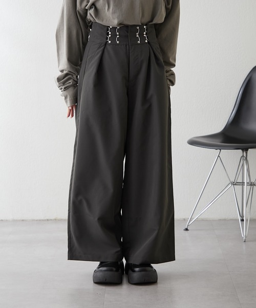 NUNIFE（ユニフィー）の「【UNISEX】ホック付パンツ（その他パンツ・レディース・スミクロ/ベージュ/グレー・FREE）」の15枚目の写真
