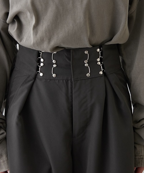 NUNIFE（ユニフィー）の「【UNISEX】ホック付パンツ（その他パンツ・レディース・スミクロ/ベージュ/グレー・FREE）」の6枚目の写真