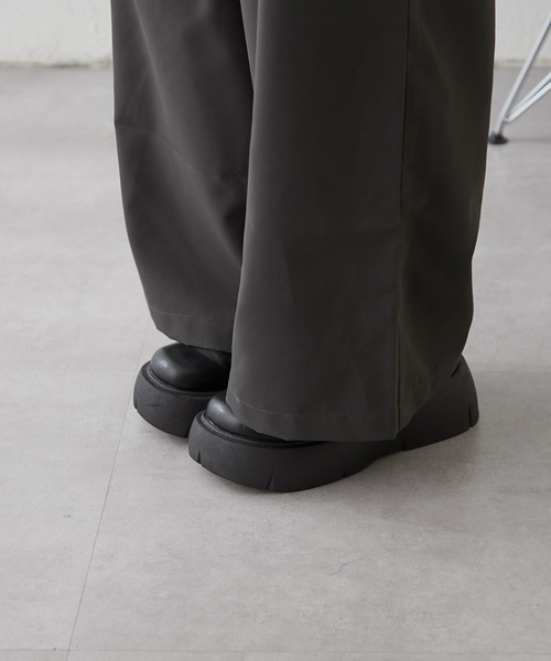 NUNIFE（ユニフィー）の「【UNISEX】ホック付パンツ（その他パンツ・レディース・スミクロ/ベージュ/グレー・FREE）」の8枚目の写真
