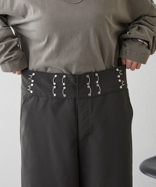 NUNIFE（ユニフィー）の「【UNISEX】ホック付パンツ（その他パンツ・レディース・スミクロ/ベージュ/グレー・FREE）」の9枚目の写真