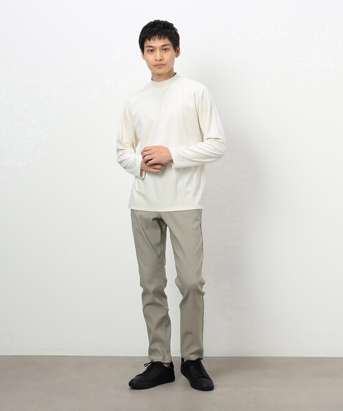 COMME CA ISM（コムサイズム）の「ベロアジャージ ハイネックＴシャツ（Tシャツ/カットソー・メンズ・ブラック/ブルー/ベージュ/ホワイト・MEDIUM/LARGE）」の5枚目の写真