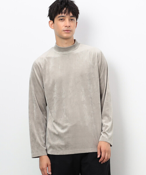 COMME CA ISM（コムサイズム）の「ベロアジャージ ハイネックＴシャツ（Tシャツ/カットソー・メンズ・ブラック/ブルー/ベージュ/ホワイト・MEDIUM/LARGE）」の13枚目の写真