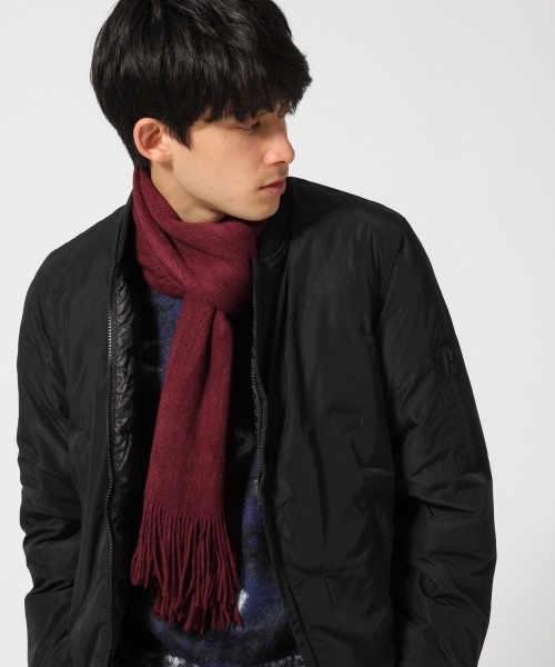 RAGEBLUE（レイジブルー）の「＜大人気定番アイテム＞ラッセルマフラー/569604（マフラー・メンズ・グレー/ブラウン/ブラック/ワイン/ホワイト/ネイビー・FREE）」の22枚目の写真