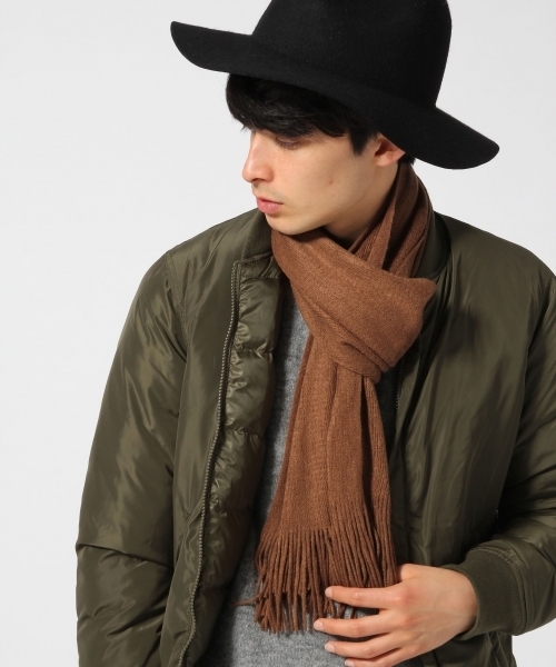 RAGEBLUE（レイジブルー）の「＜大人気定番アイテム＞ラッセルマフラー/569604（マフラー・メンズ・グレー/ブラウン/ブラック/ワイン/ホワイト/ネイビー・FREE）」の17枚目の写真