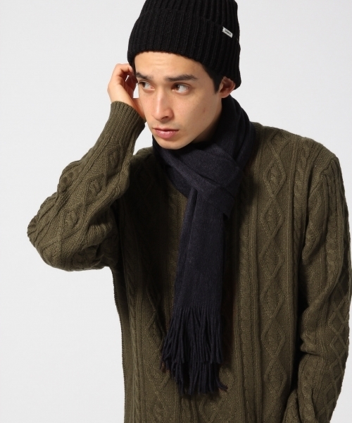 RAGEBLUE（レイジブルー）の「＜大人気定番アイテム＞ラッセルマフラー/569604（マフラー・メンズ・グレー/ブラウン/ブラック/ワイン/ホワイト/ネイビー・FREE）」の18枚目の写真