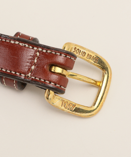 新品TORY LEATHER / トリーレザー stitch belt セール】TORY LEATHER/トリーレザー STITCHED BELT/ CROSSED