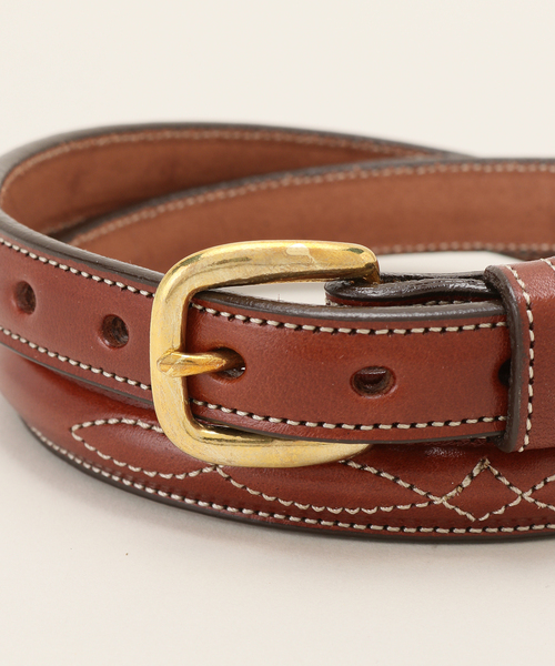 新品TORY LEATHER / トリーレザー stitch belt セール】TORY LEATHER/トリーレザー STITCHED BELT/ CROSSED