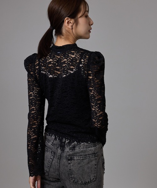 Jayro(ジャイロ)の「袖レースプルオーバー(Tシャツ/カットソー・レディース・ホワイト系その他/ホワイト/ブラック・FREE)」の18枚目の写真