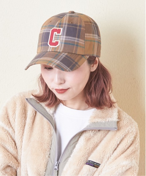CUBE SUGAR(キューブシュガー)の「チェック柄ワッペン付キャップ(キャップ・レディース・ブルー/ブラウン/グリーン・M)」の2枚目の写真