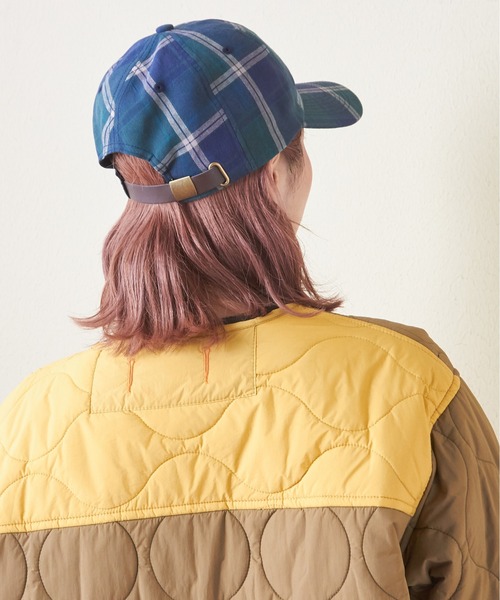 CUBE SUGAR(キューブシュガー)の「チェック柄ワッペン付キャップ(キャップ・レディース・ブルー/ブラウン/グリーン・M)」の11枚目の写真