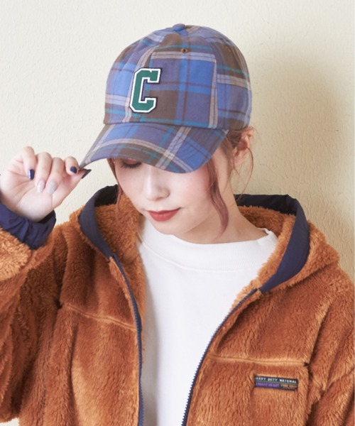 CUBE SUGAR(キューブシュガー)の「チェック柄ワッペン付キャップ(キャップ・レディース・ブルー/ブラウン/グリーン・M)」の15枚目の写真
