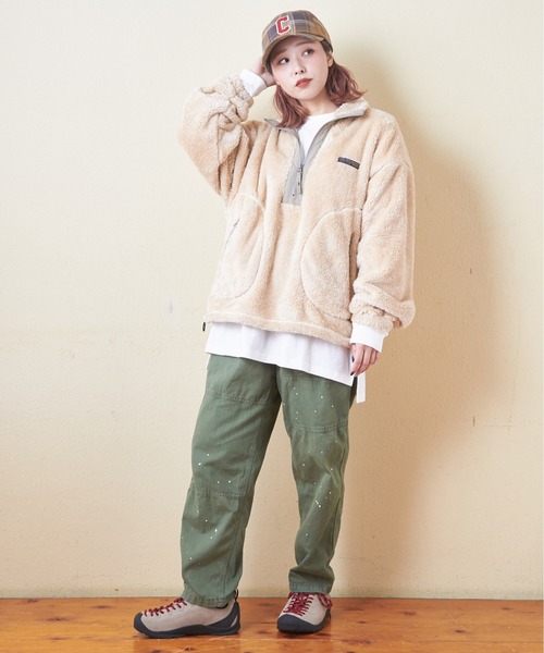 CUBE SUGAR(キューブシュガー)の「チェック柄ワッペン付キャップ(キャップ・レディース・ブルー/ブラウン/グリーン・M)」の7枚目の写真