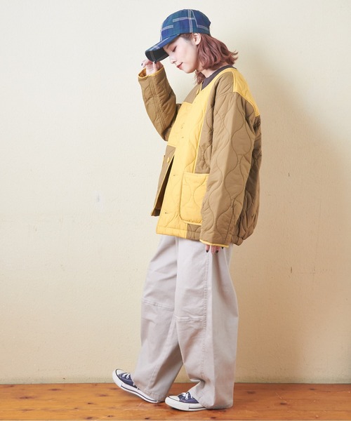 CUBE SUGAR(キューブシュガー)の「チェック柄ワッペン付キャップ(キャップ・レディース・ブルー/ブラウン/グリーン・M)」の13枚目の写真