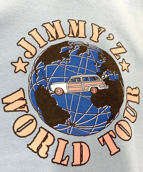 JIMMY'Z(ジミーズ)の「【 JIMMY’Z / ジミーズ 】 World Tour Hoodie/パーカー(パーカー・メンズ・ライトブルー/アッシュ・LARGE/MEDIUM/X-LARGE)」の6枚目の写真