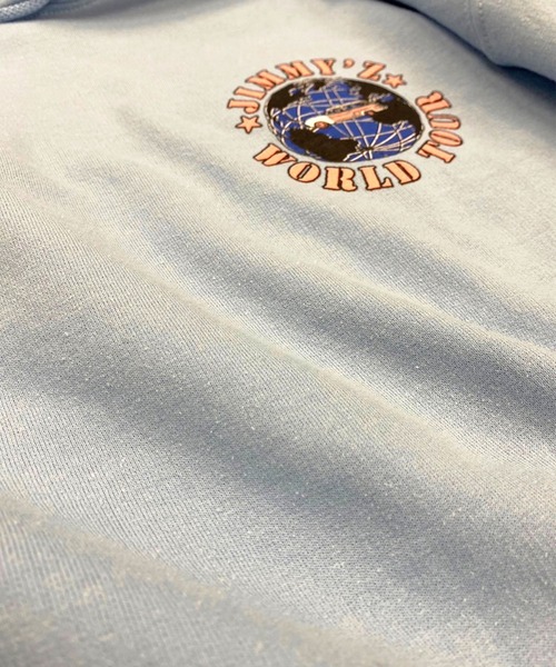 JIMMY'Z(ジミーズ)の「【 JIMMY’Z / ジミーズ 】 World Tour Hoodie/パーカー(パーカー・メンズ・ライトブルー/アッシュ・LARGE/MEDIUM/X-LARGE)」の7枚目の写真