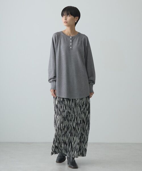 AMERICAN HOLIC(アメリカンホリック)の「2WAYバイパチヘンリーネックニットプルオーバー(ニット/セーター・レディース・レッド/杢グレー/ブラック・M/L)」の22枚目の写真