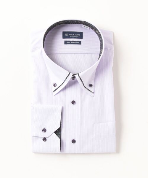 超形態安定ノーアイロン ドゥエボットーニ 長袖ビジネスワイシャツ（ビジネスシャツ）｜TOKYO SHIRTS（トウキョウシャツ）