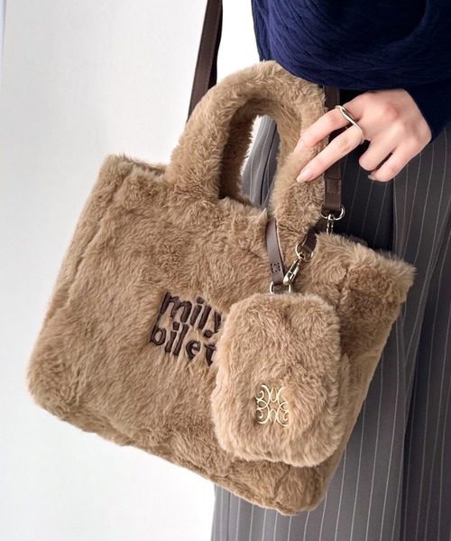 【新品】L'Appartement アーポワンMINIファーバッグ 新品】L'Appartement アーポワンMINIファーバッグ A POINT/アーポワン