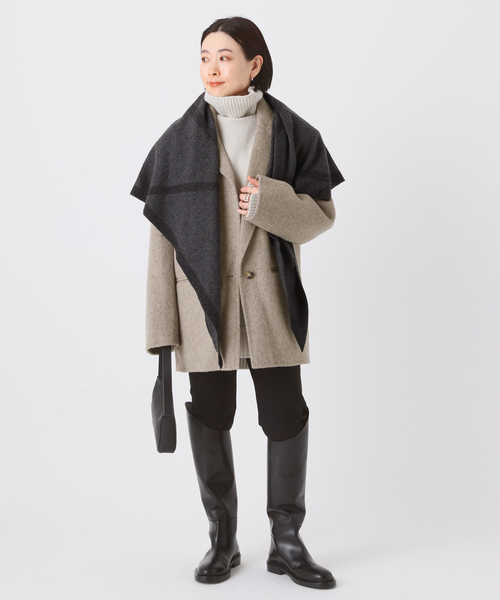 AP STUDIO（エーピーストゥディオ）の「【ENVELOPE1976/エンベロープ1976】フォルムジャケット（その他アウター・レディース・ベージュ・FREE）」の4枚目の写真