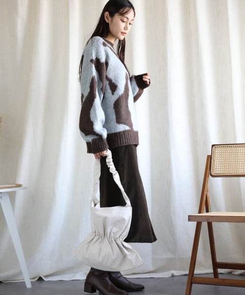セール】ゆったりアクリルモヘア起毛セーター（ニット/セーター